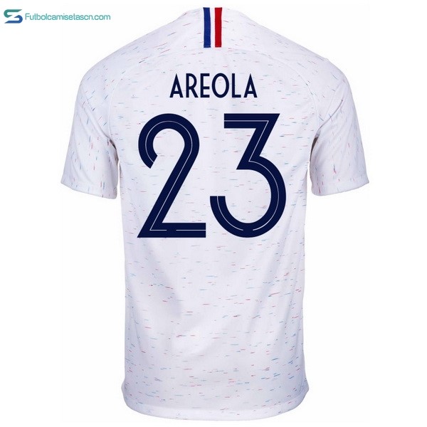 Camiseta Francia 2ª Areola 2018 Blanco